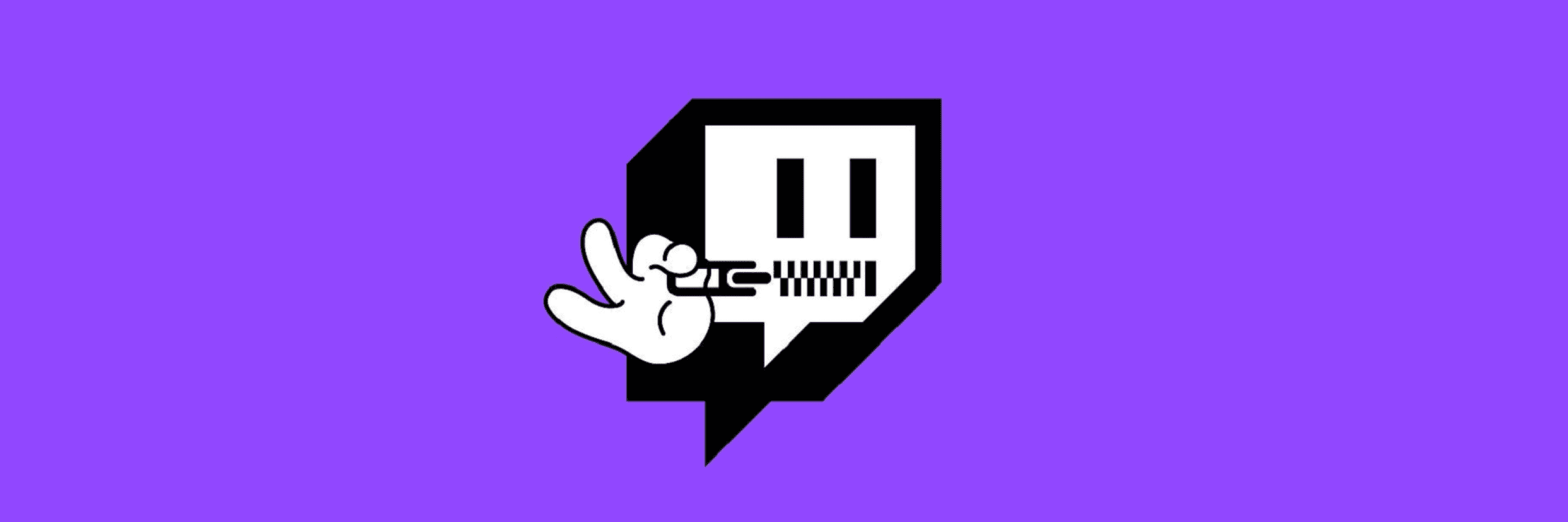 Иллюстрация с логотипом Twitch, символизирующая использование запрещённых слов